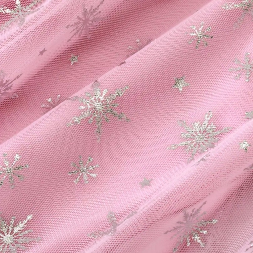 Charming Pink Kids Cape with Silver Accents - Picture 7 of 7